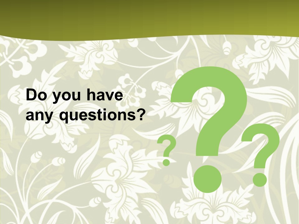 Bud Pattern Trendy PowerPoint Template