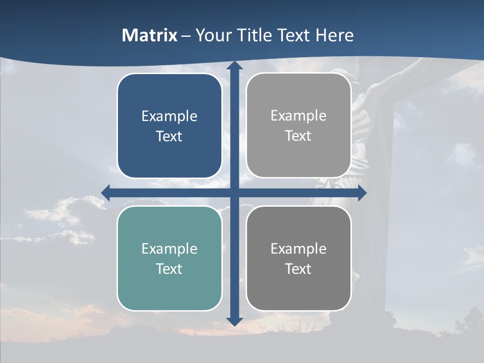 Golgotha Saviour Backlit PowerPoint Template