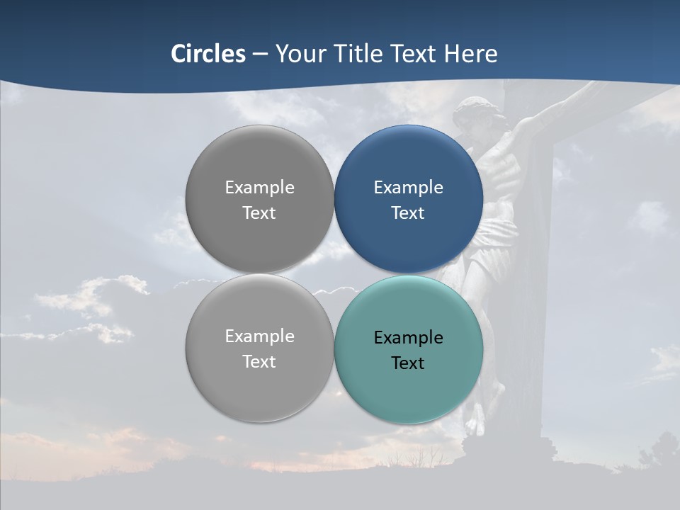 Golgotha Saviour Backlit PowerPoint Template