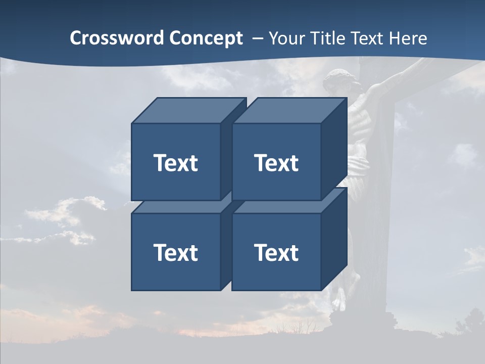 Golgotha Saviour Backlit PowerPoint Template