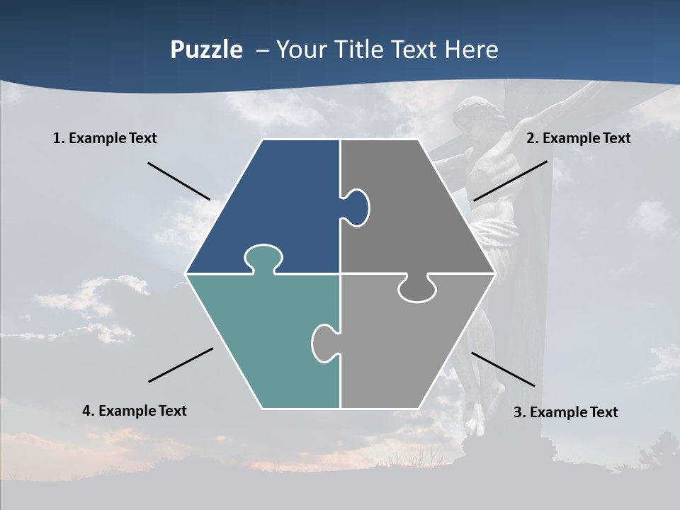 Golgotha Saviour Backlit PowerPoint Template