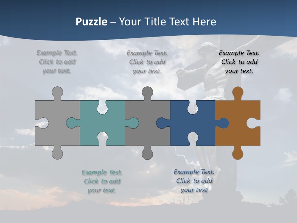 Golgotha Saviour Backlit PowerPoint Template