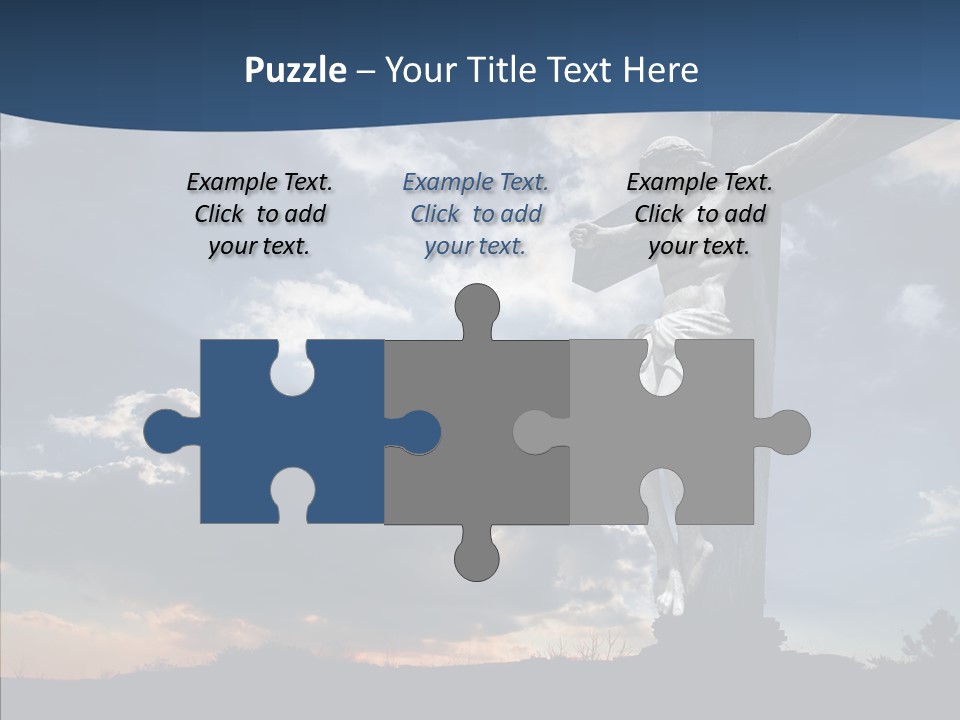 Golgotha Saviour Backlit PowerPoint Template