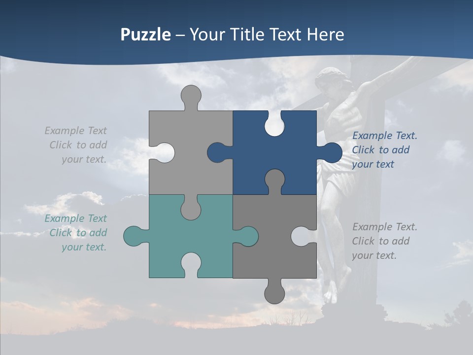 Golgotha Saviour Backlit PowerPoint Template