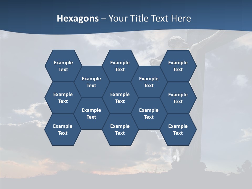 Golgotha Saviour Backlit PowerPoint Template