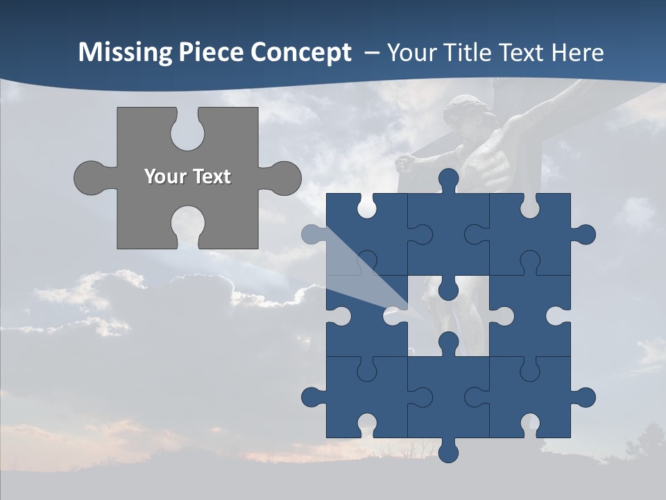 Golgotha Saviour Backlit PowerPoint Template