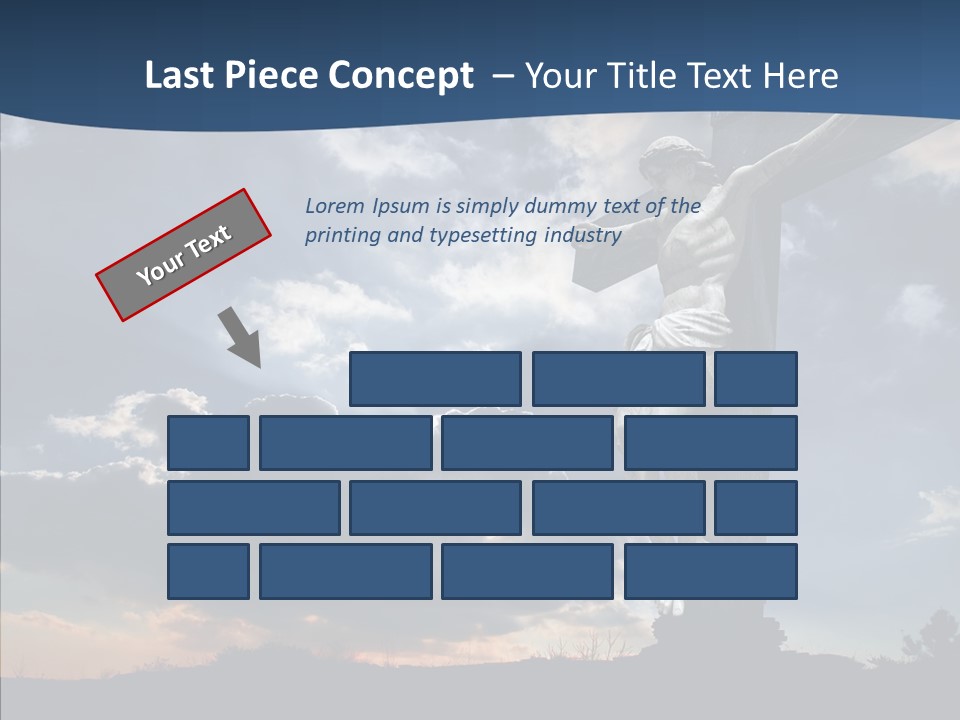Golgotha Saviour Backlit PowerPoint Template