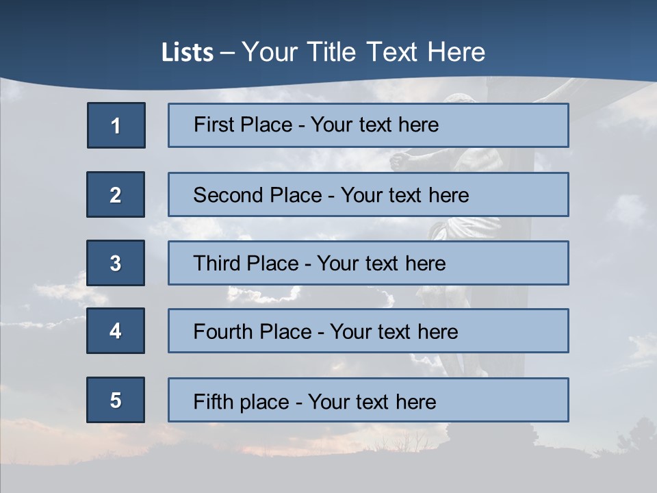 Golgotha Saviour Backlit PowerPoint Template