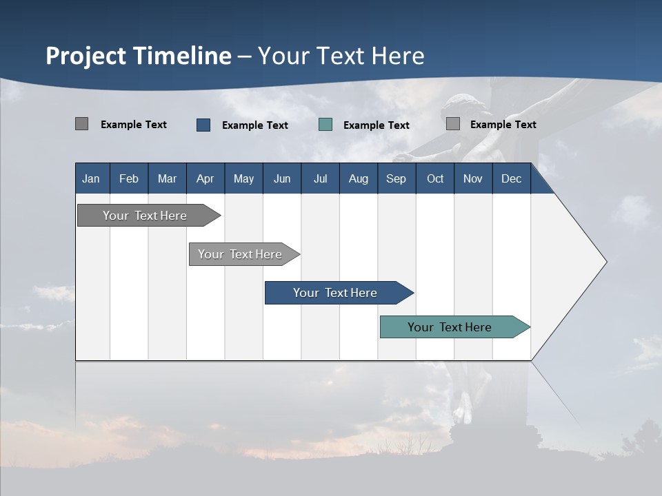 Golgotha Saviour Backlit PowerPoint Template