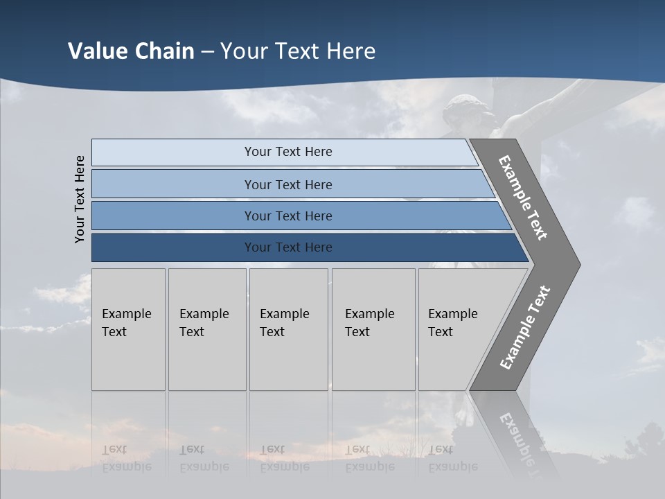 Golgotha Saviour Backlit PowerPoint Template