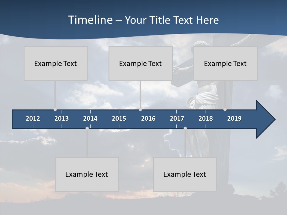 Golgotha Saviour Backlit PowerPoint Template
