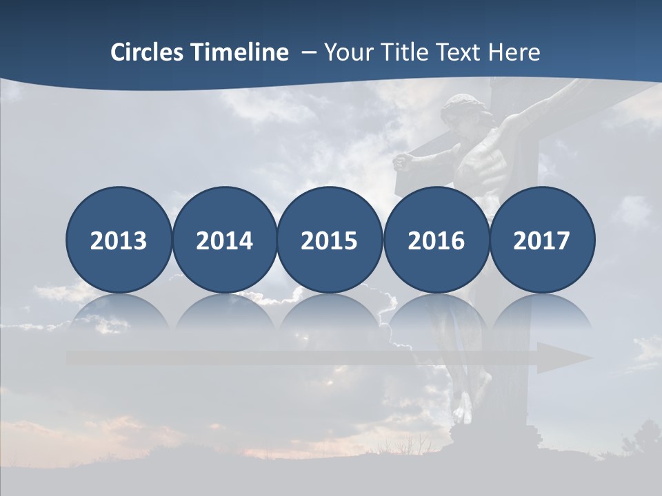 Golgotha Saviour Backlit PowerPoint Template