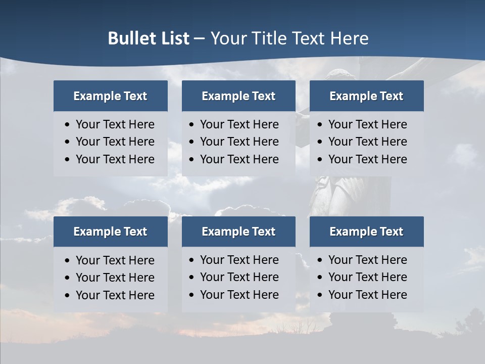 Golgotha Saviour Backlit PowerPoint Template