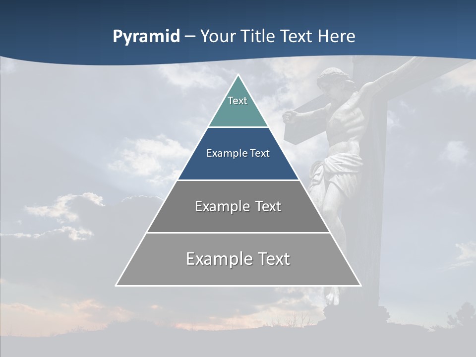 Golgotha Saviour Backlit PowerPoint Template