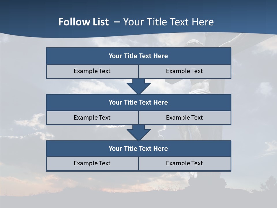 Golgotha Saviour Backlit PowerPoint Template