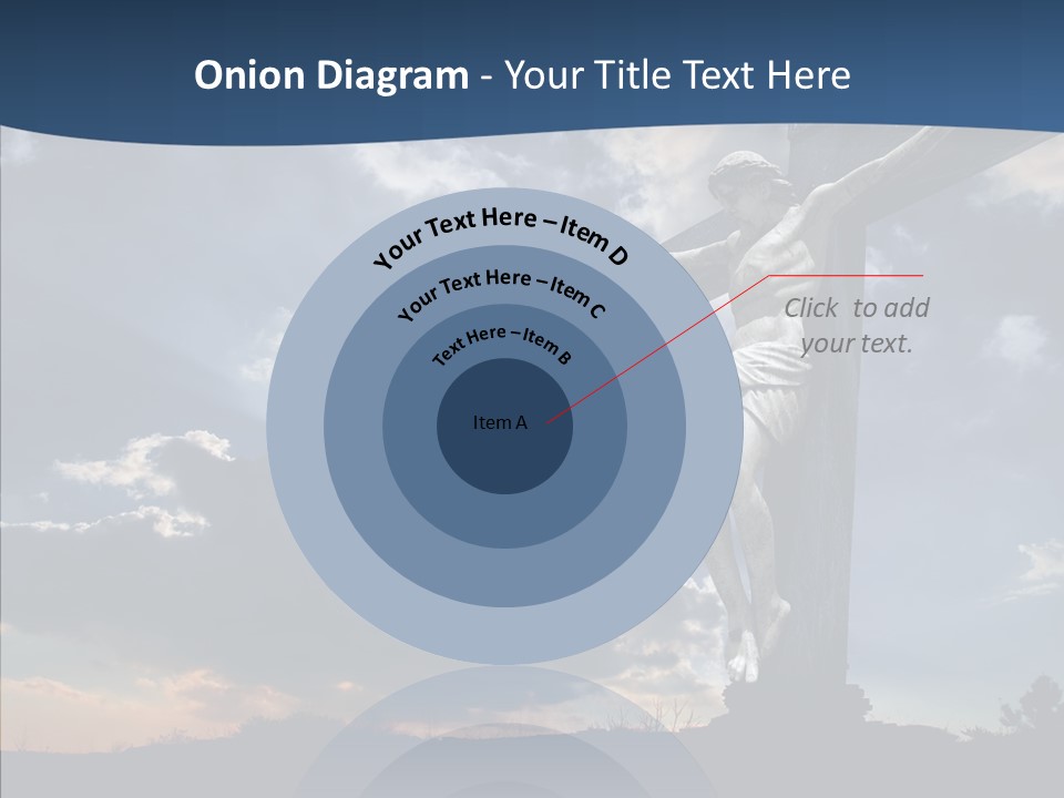 Golgotha Saviour Backlit PowerPoint Template