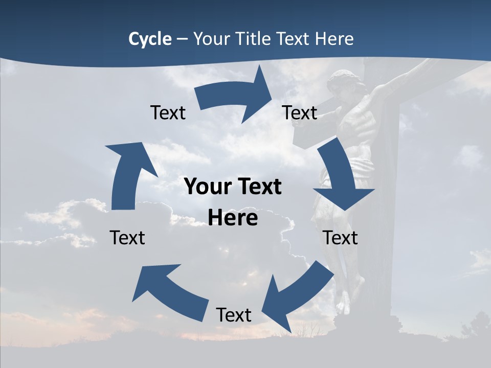 Golgotha Saviour Backlit PowerPoint Template