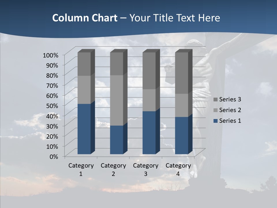Golgotha Saviour Backlit PowerPoint Template