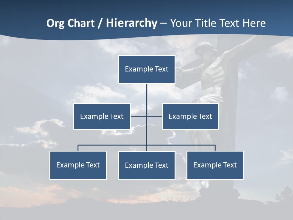 Golgotha Saviour Backlit PowerPoint Template