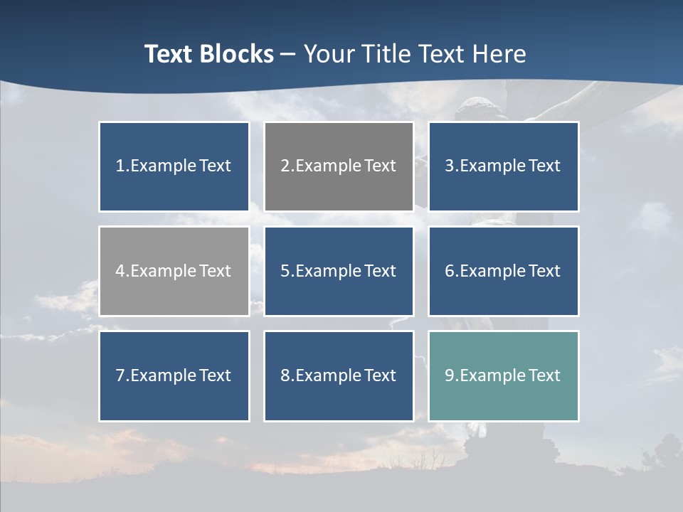 Golgotha Saviour Backlit PowerPoint Template