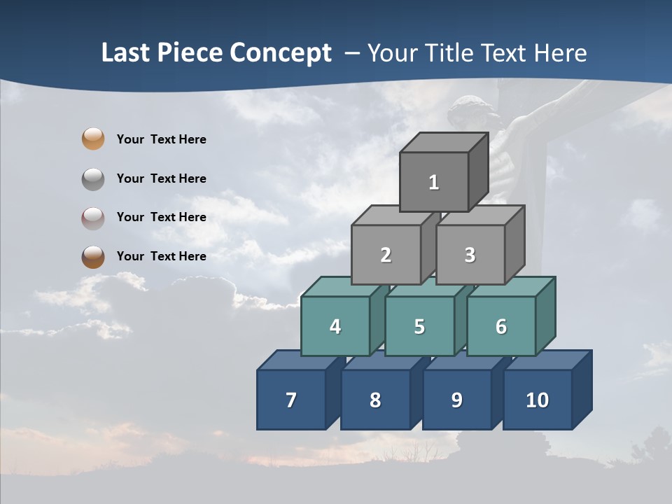 Golgotha Saviour Backlit PowerPoint Template