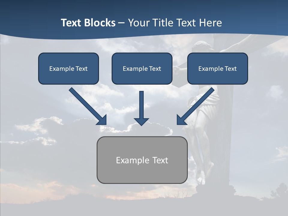 Golgotha Saviour Backlit PowerPoint Template