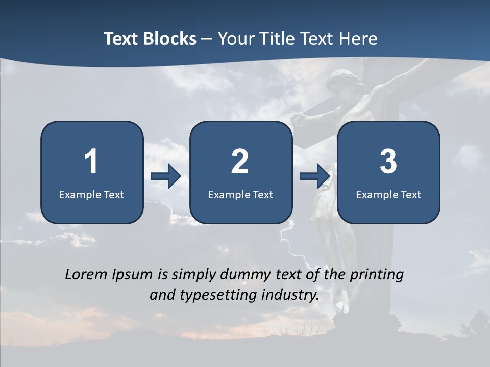 Golgotha Saviour Backlit PowerPoint Template