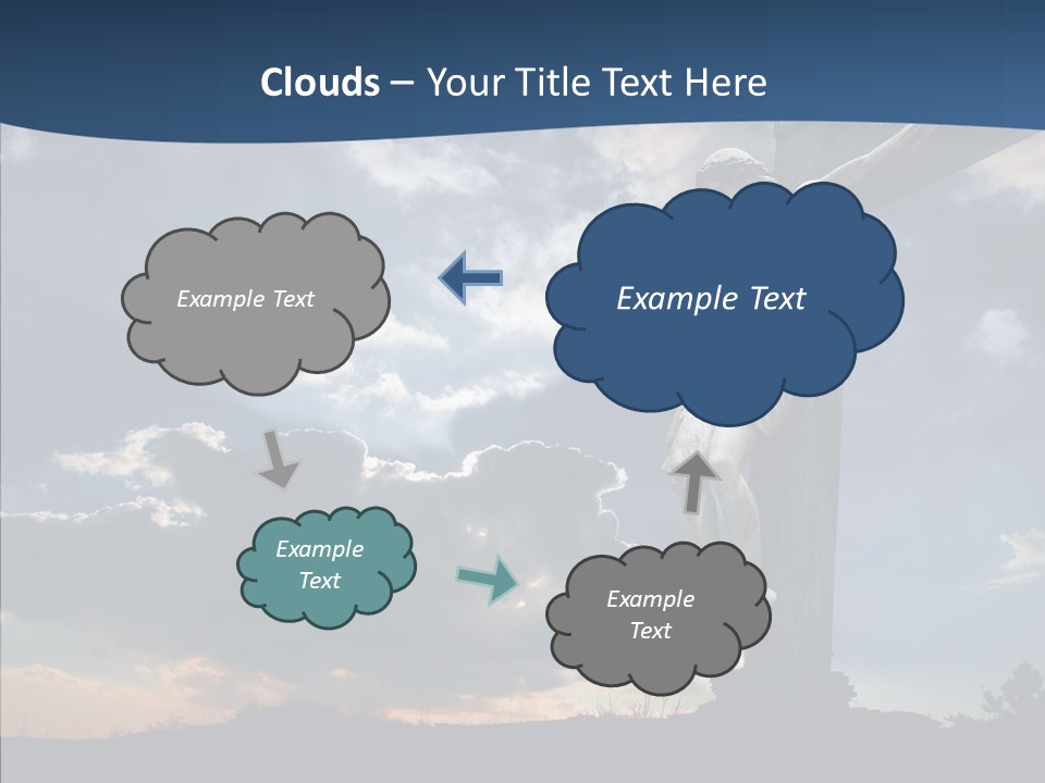 Golgotha Saviour Backlit PowerPoint Template
