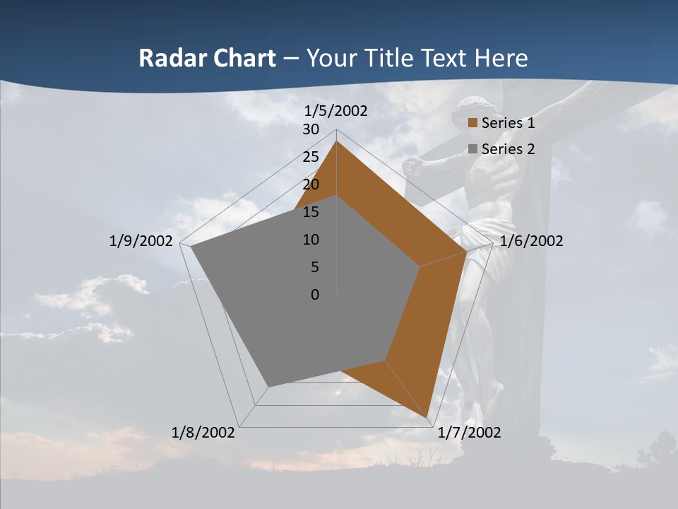 Golgotha Saviour Backlit PowerPoint Template