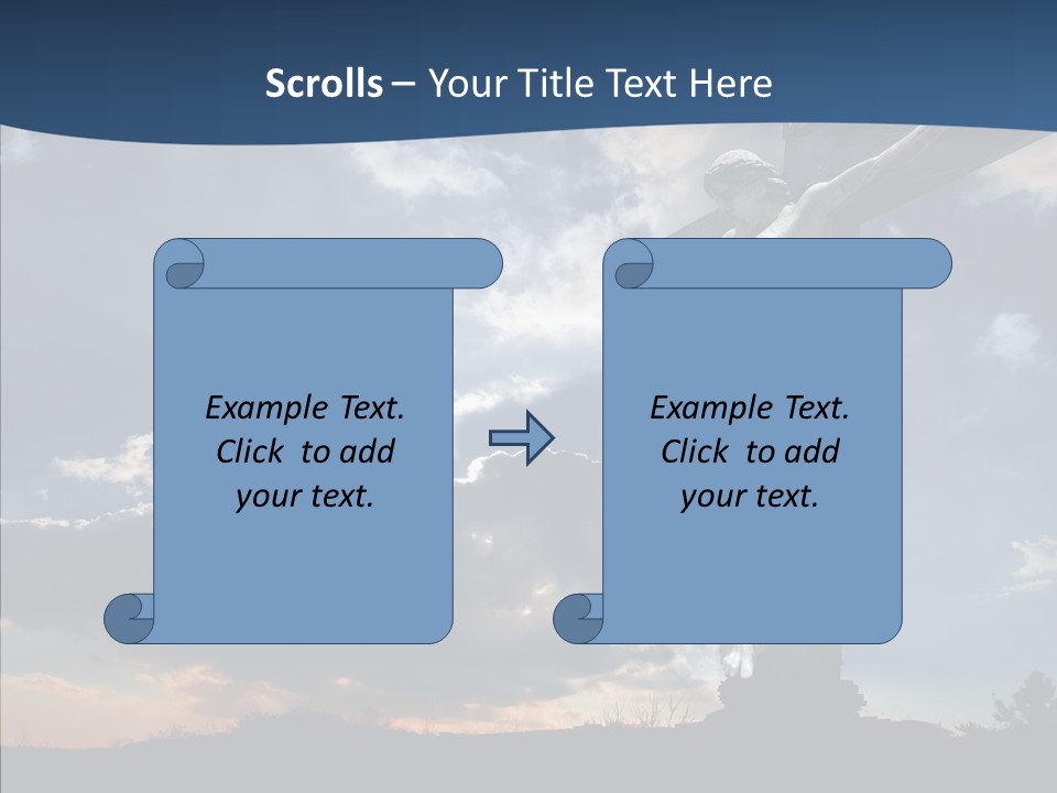 Golgotha Saviour Backlit PowerPoint Template