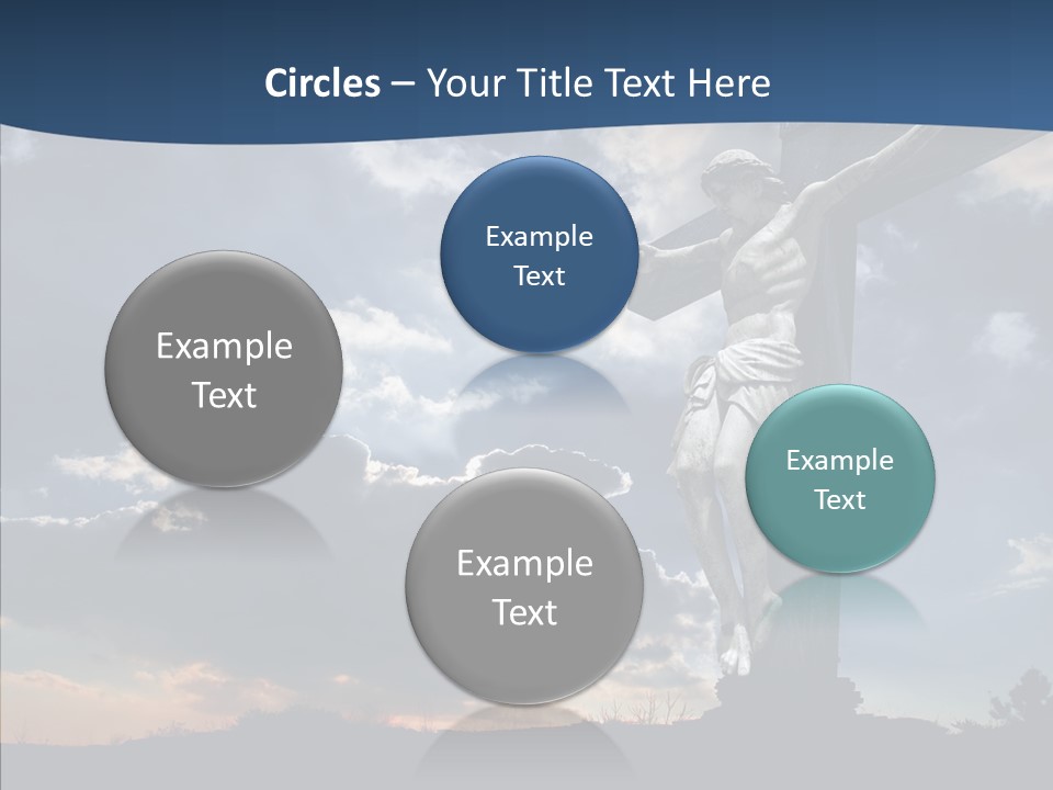 Golgotha Saviour Backlit PowerPoint Template