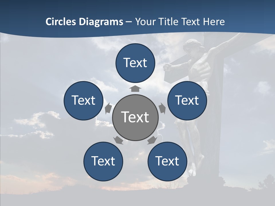 Golgotha Saviour Backlit PowerPoint Template