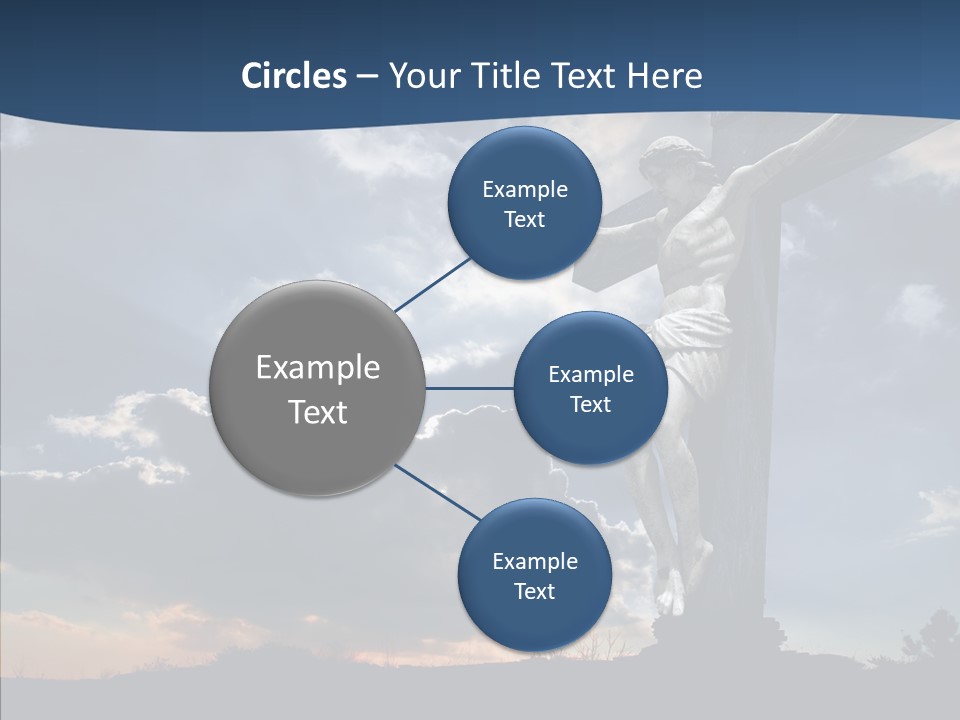 Golgotha Saviour Backlit PowerPoint Template
