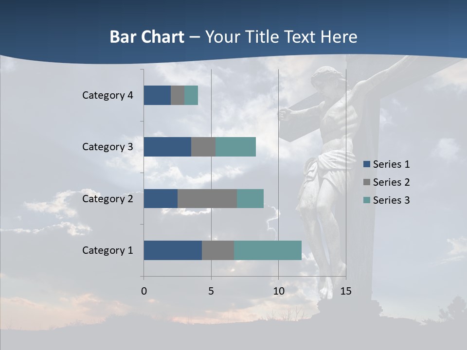 Golgotha Saviour Backlit PowerPoint Template