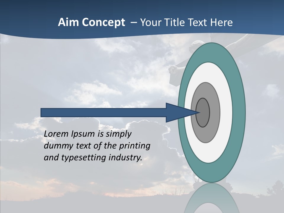 Golgotha Saviour Backlit PowerPoint Template