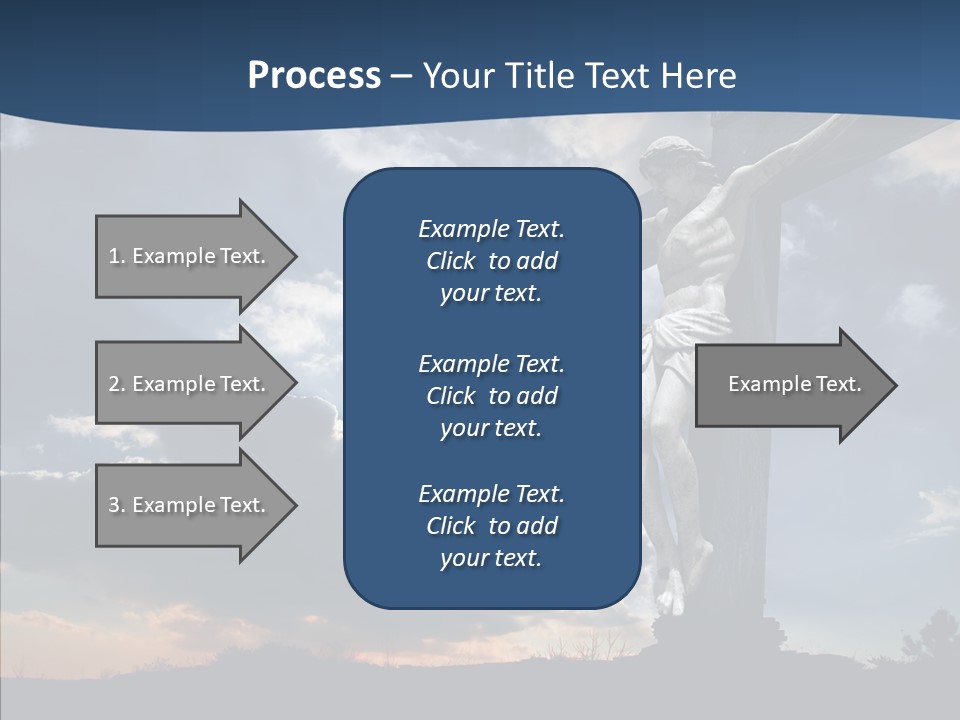 Golgotha Saviour Backlit PowerPoint Template