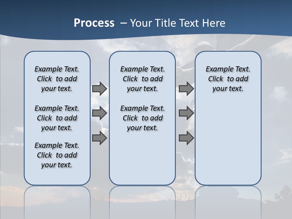 Golgotha Saviour Backlit PowerPoint Template