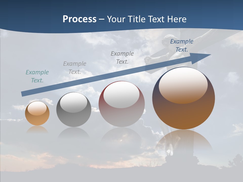 Golgotha Saviour Backlit PowerPoint Template