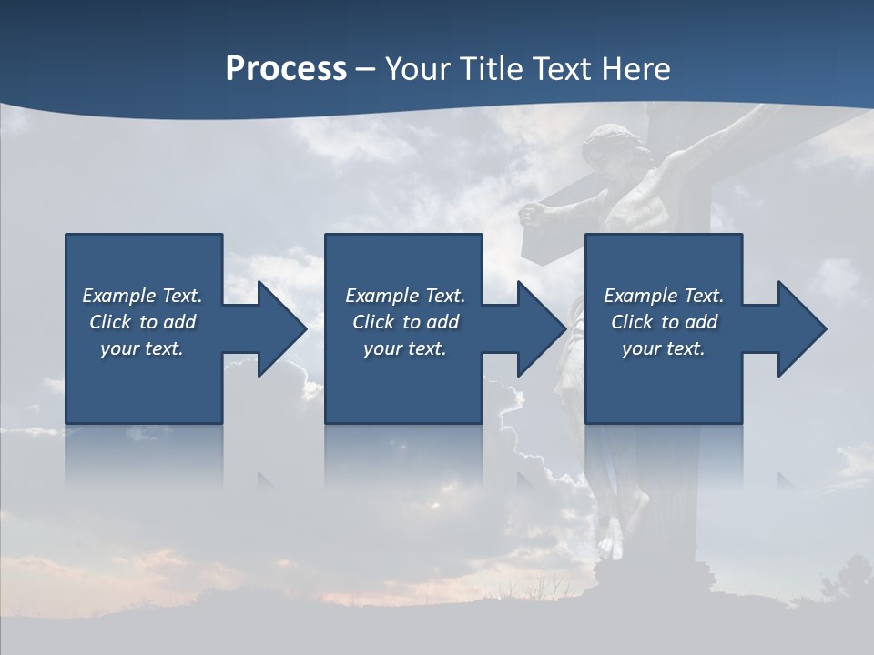 Golgotha Saviour Backlit PowerPoint Template