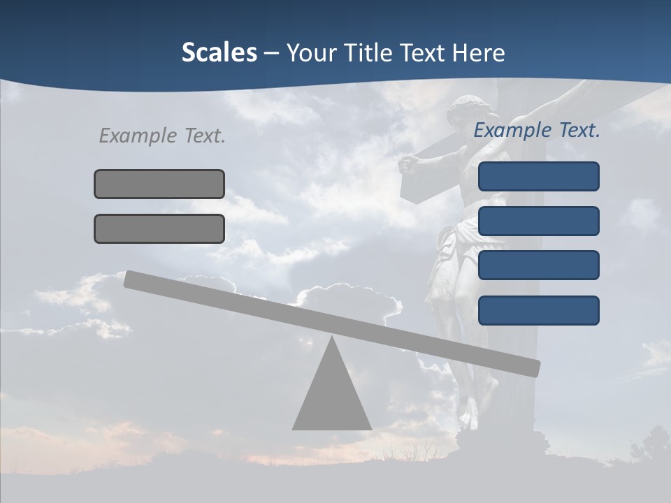 Golgotha Saviour Backlit PowerPoint Template