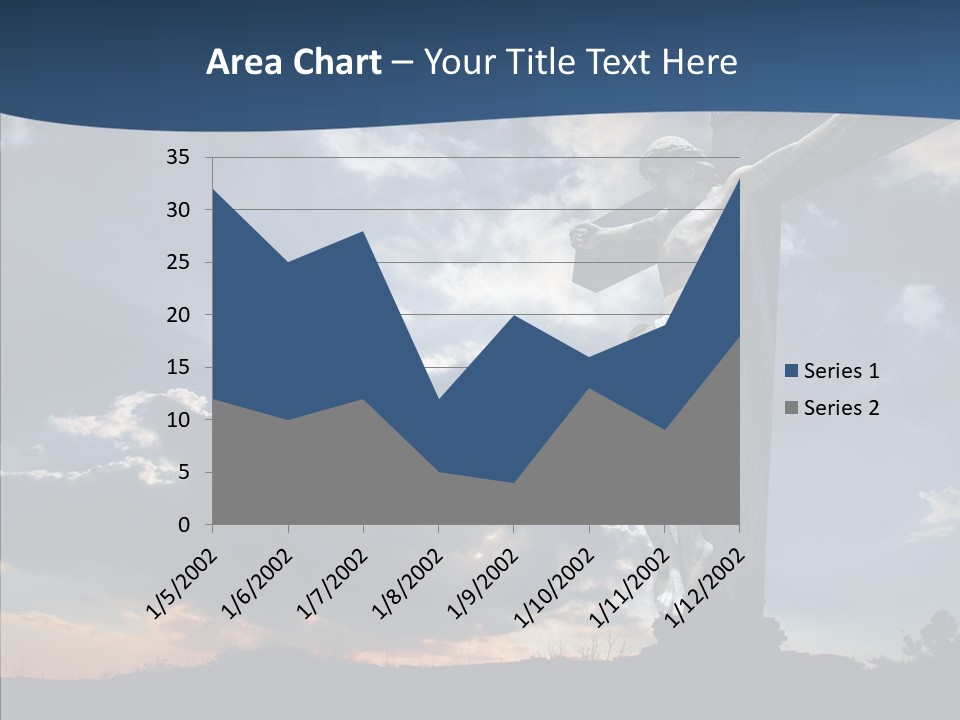 Golgotha Saviour Backlit PowerPoint Template