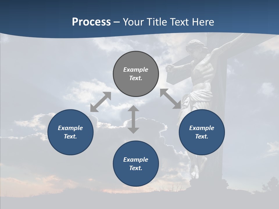 Golgotha Saviour Backlit PowerPoint Template