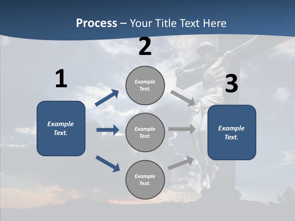 Golgotha Saviour Backlit PowerPoint Template
