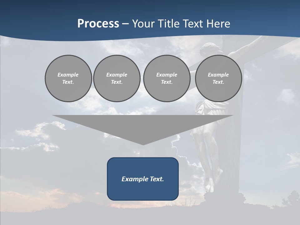 Golgotha Saviour Backlit PowerPoint Template