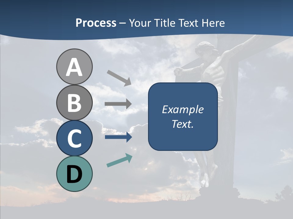 Golgotha Saviour Backlit PowerPoint Template