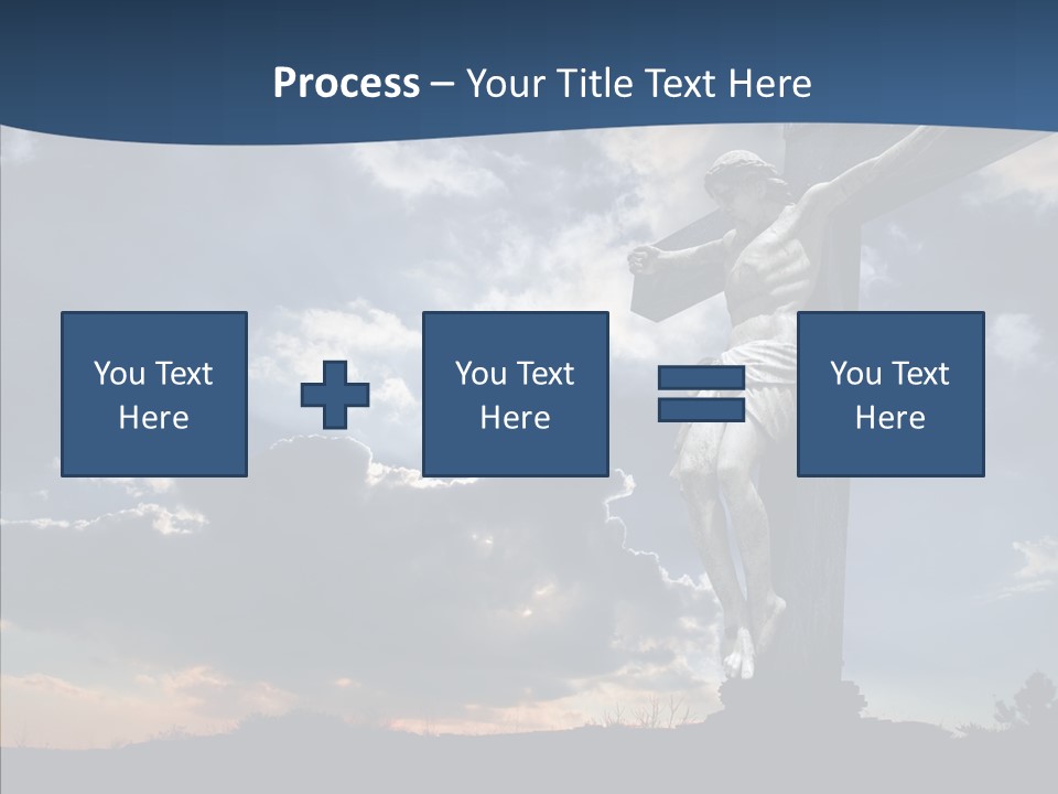 Golgotha Saviour Backlit PowerPoint Template