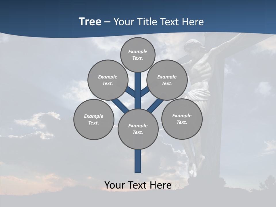 Golgotha Saviour Backlit PowerPoint Template