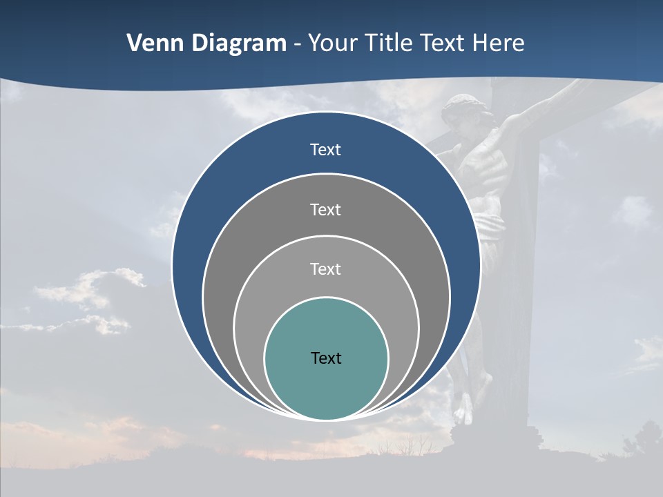 Golgotha Saviour Backlit PowerPoint Template