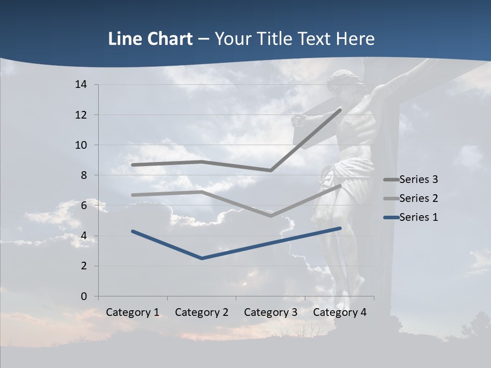 Golgotha Saviour Backlit PowerPoint Template