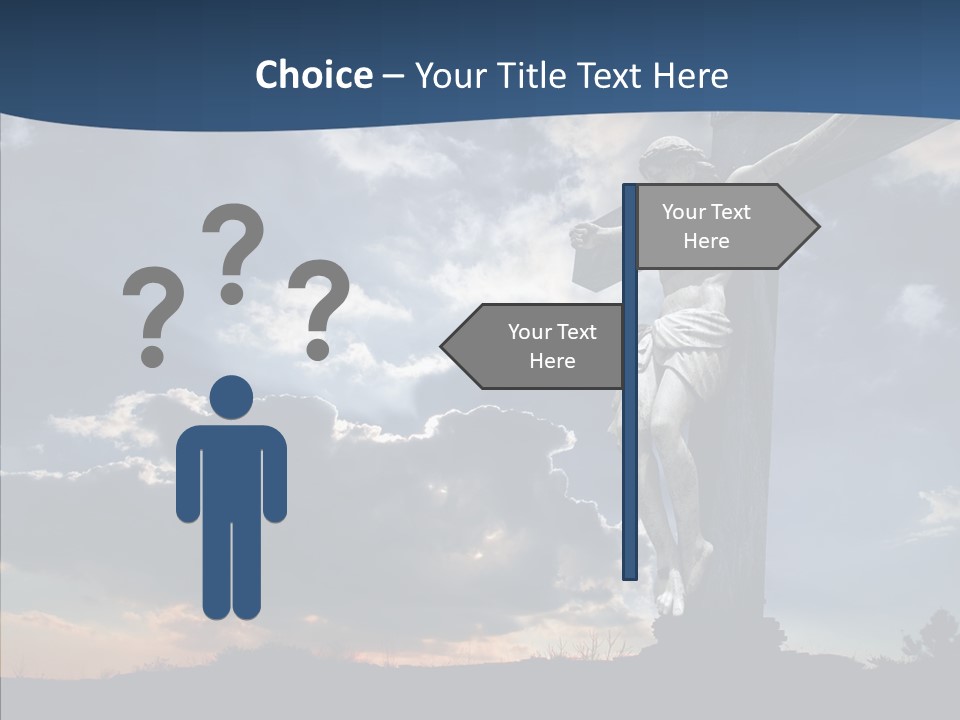 Golgotha Saviour Backlit PowerPoint Template